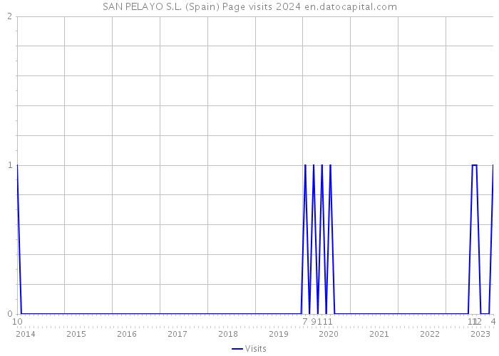 SAN PELAYO S.L. (Spain) Page visits 2024 