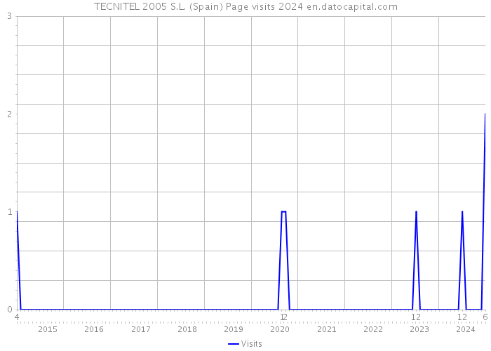 TECNITEL 2005 S.L. (Spain) Page visits 2024 