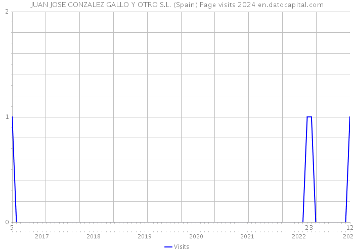 JUAN JOSE GONZALEZ GALLO Y OTRO S.L. (Spain) Page visits 2024 