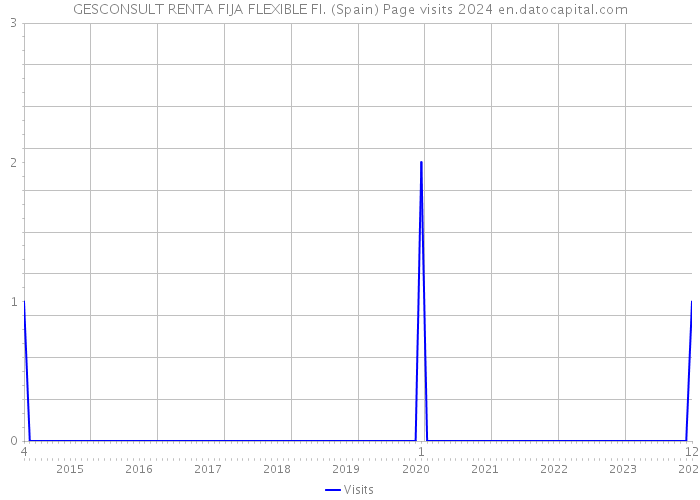 GESCONSULT RENTA FIJA FLEXIBLE FI. (Spain) Page visits 2024 