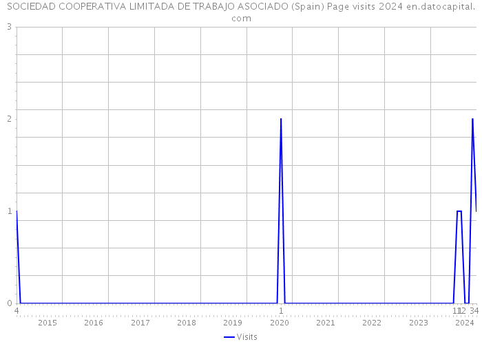 SOCIEDAD COOPERATIVA LIMITADA DE TRABAJO ASOCIADO (Spain) Page visits 2024 