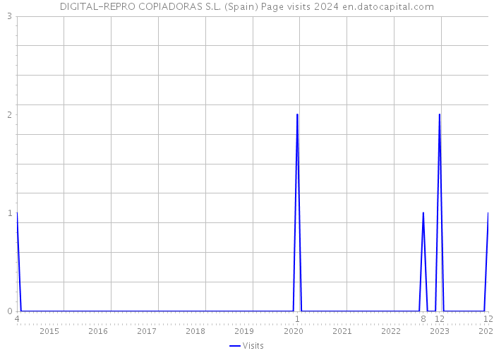DIGITAL-REPRO COPIADORAS S.L. (Spain) Page visits 2024 