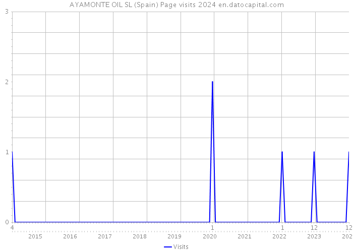 AYAMONTE OIL SL (Spain) Page visits 2024 