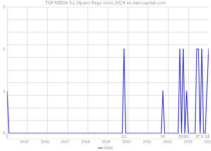 TOP MEDIA S.L (Spain) Page visits 2024 