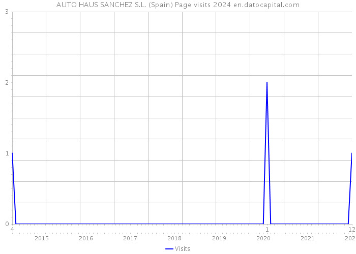 AUTO HAUS SANCHEZ S.L. (Spain) Page visits 2024 