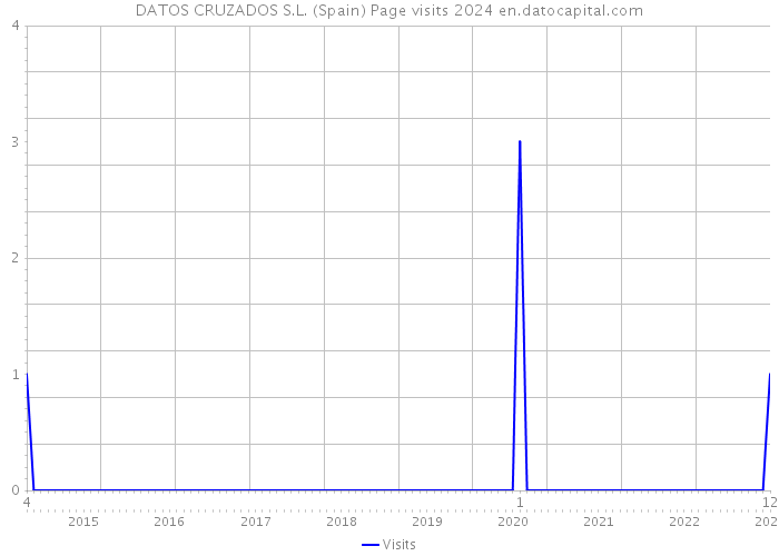 DATOS CRUZADOS S.L. (Spain) Page visits 2024 