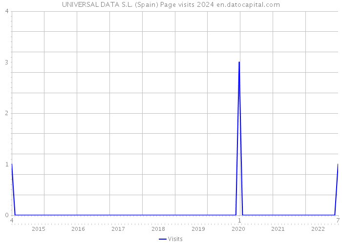 UNIVERSAL DATA S.L. (Spain) Page visits 2024 