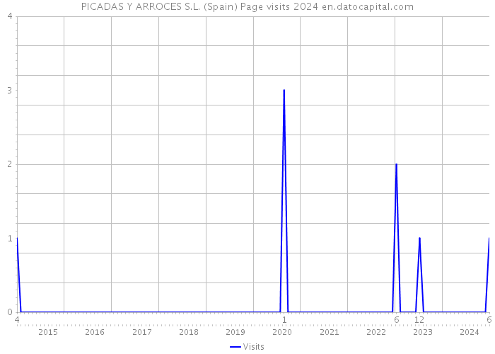 PICADAS Y ARROCES S.L. (Spain) Page visits 2024 