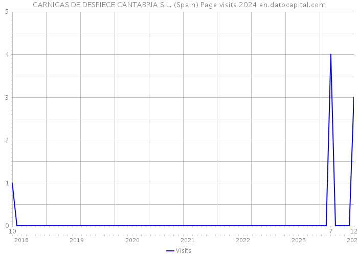 CARNICAS DE DESPIECE CANTABRIA S.L. (Spain) Page visits 2024 