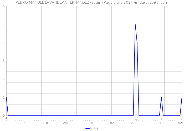 PEDRO MANUEL LAVANDERA FERNANDEZ (Spain) Page visits 2024 