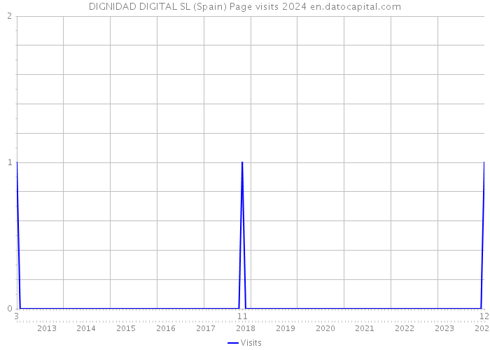 DIGNIDAD DIGITAL SL (Spain) Page visits 2024 