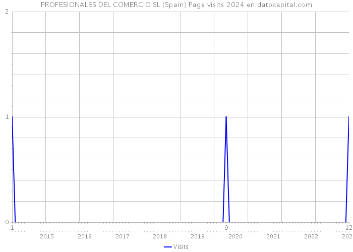PROFESIONALES DEL COMERCIO SL (Spain) Page visits 2024 