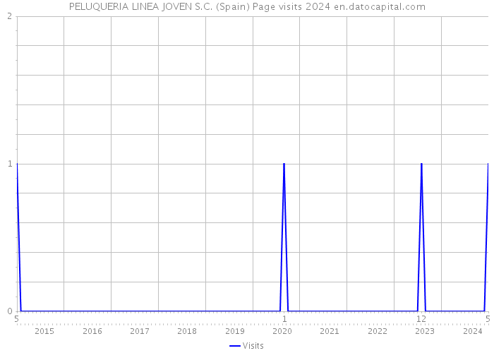 PELUQUERIA LINEA JOVEN S.C. (Spain) Page visits 2024 