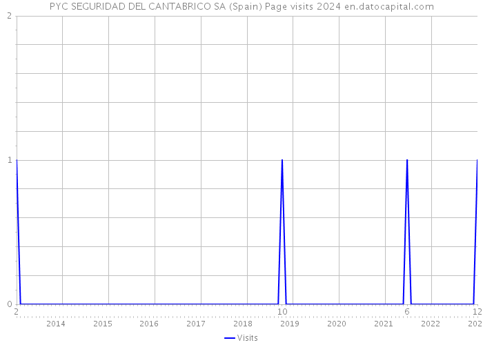 PYC SEGURIDAD DEL CANTABRICO SA (Spain) Page visits 2024 