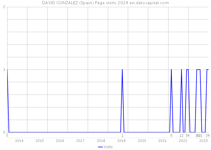 DAVID GONZALEZ (Spain) Page visits 2024 