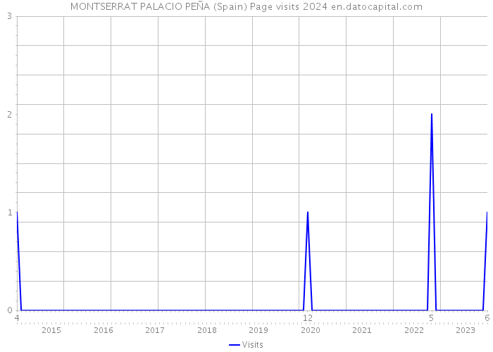 MONTSERRAT PALACIO PEÑA (Spain) Page visits 2024 