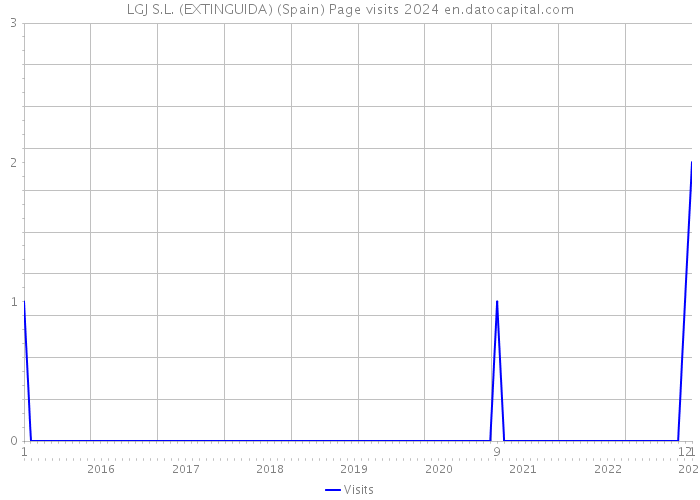 LGJ S.L. (EXTINGUIDA) (Spain) Page visits 2024 