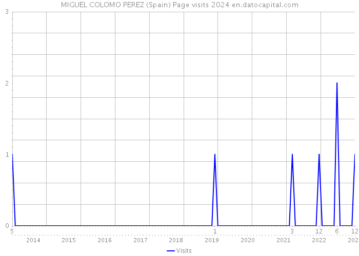 MIGUEL COLOMO PEREZ (Spain) Page visits 2024 