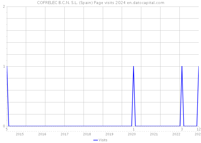 COFRELEC B.C.N. S.L. (Spain) Page visits 2024 