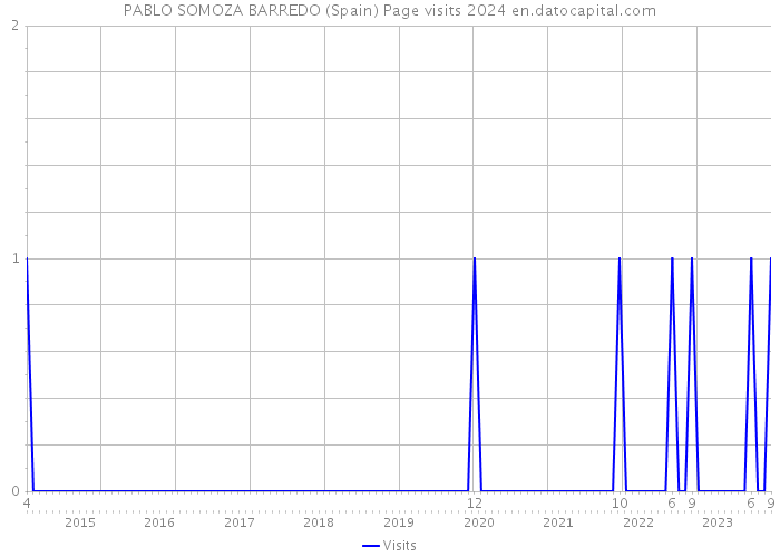 PABLO SOMOZA BARREDO (Spain) Page visits 2024 