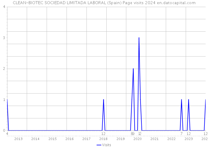 CLEAN-BIOTEC SOCIEDAD LIMITADA LABORAL (Spain) Page visits 2024 