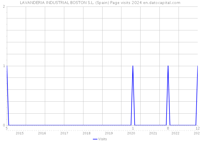 LAVANDERIA INDUSTRIAL BOSTON S.L. (Spain) Page visits 2024 