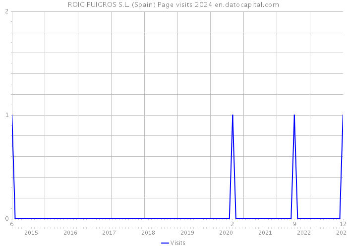 ROIG PUIGROS S.L. (Spain) Page visits 2024 