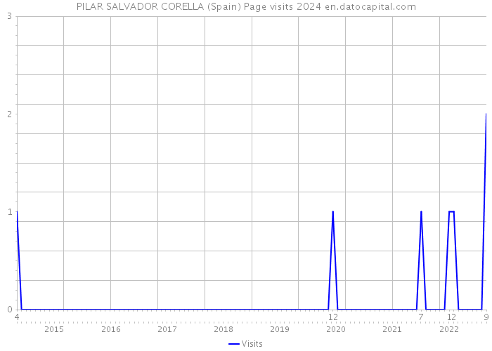 PILAR SALVADOR CORELLA (Spain) Page visits 2024 
