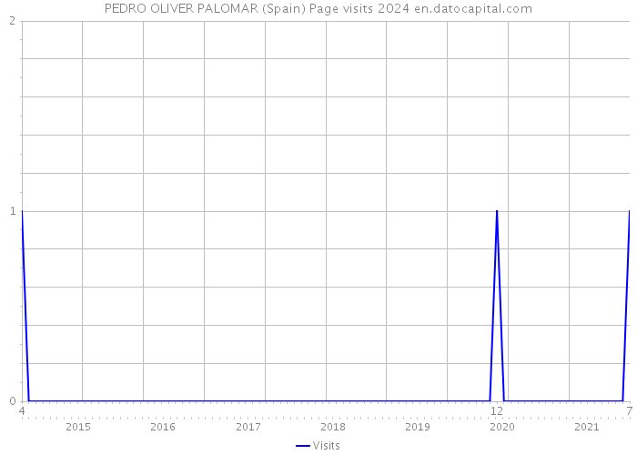 PEDRO OLIVER PALOMAR (Spain) Page visits 2024 