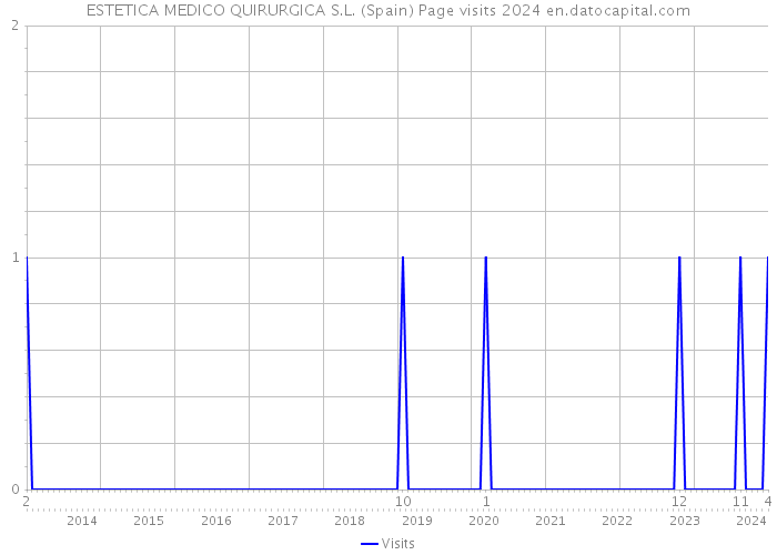 ESTETICA MEDICO QUIRURGICA S.L. (Spain) Page visits 2024 