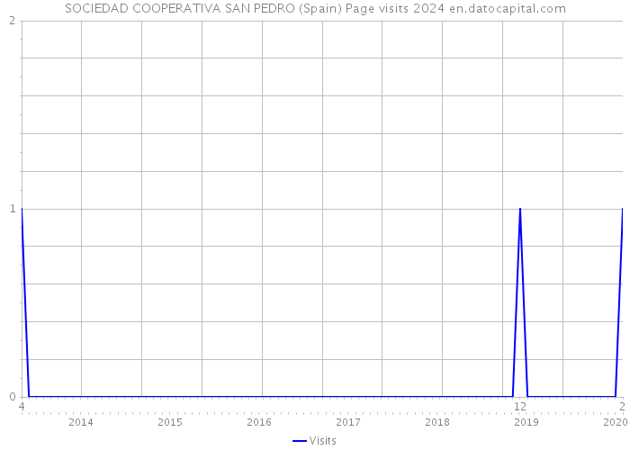 SOCIEDAD COOPERATIVA SAN PEDRO (Spain) Page visits 2024 