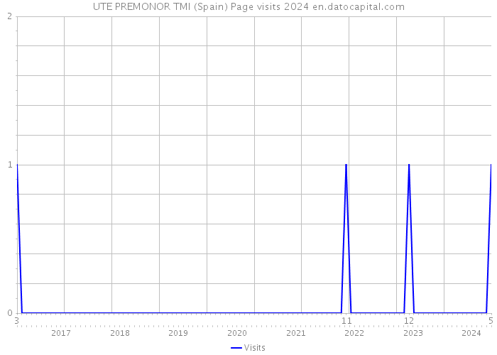 UTE PREMONOR TMI (Spain) Page visits 2024 