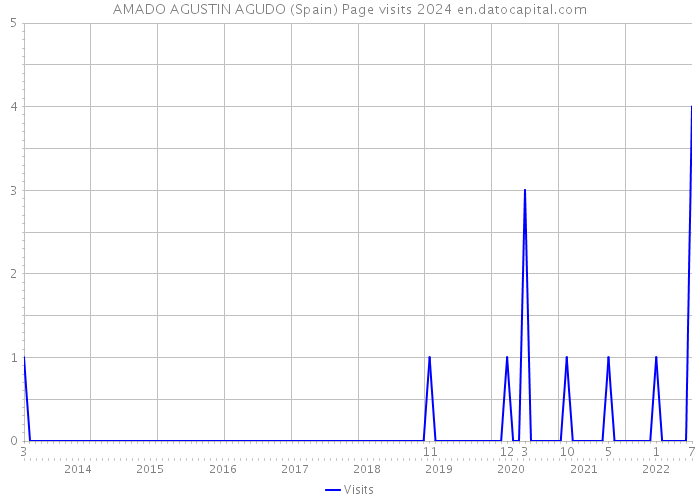 AMADO AGUSTIN AGUDO (Spain) Page visits 2024 