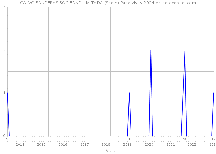 CALVO BANDERAS SOCIEDAD LIMITADA (Spain) Page visits 2024 