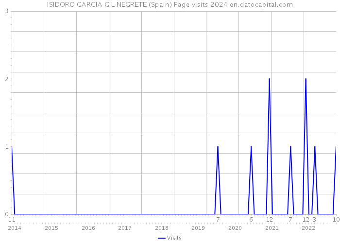 ISIDORO GARCIA GIL NEGRETE (Spain) Page visits 2024 