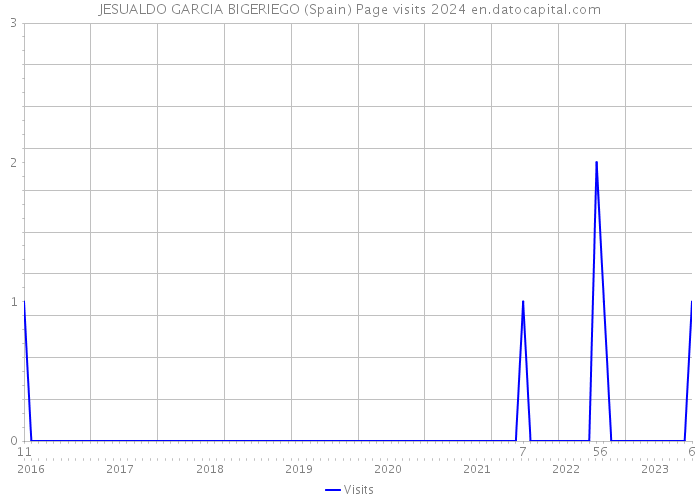 JESUALDO GARCIA BIGERIEGO (Spain) Page visits 2024 