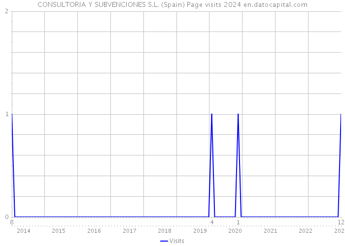 CONSULTORIA Y SUBVENCIONES S.L. (Spain) Page visits 2024 