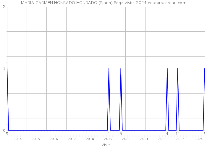 MARIA CARMEN HONRADO HONRADO (Spain) Page visits 2024 