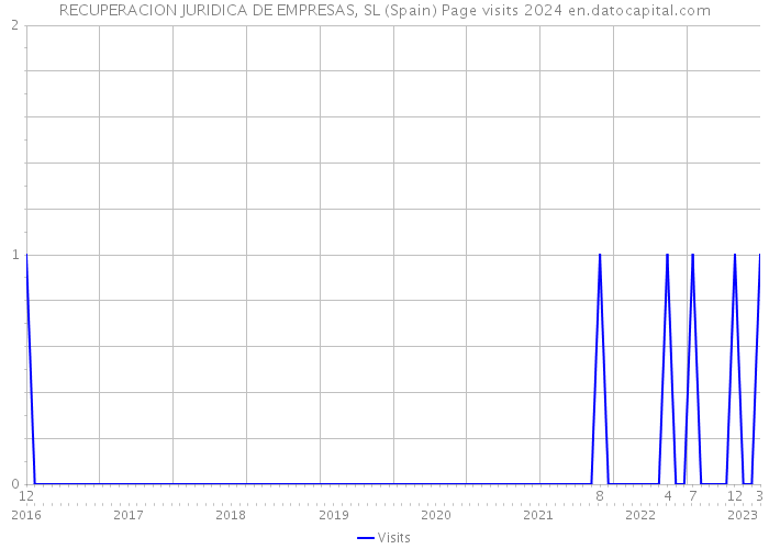 RECUPERACION JURIDICA DE EMPRESAS, SL (Spain) Page visits 2024 
