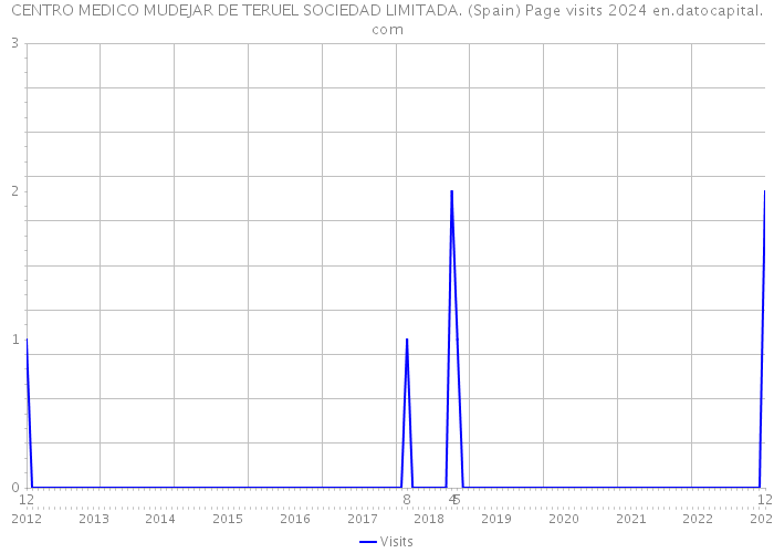 CENTRO MEDICO MUDEJAR DE TERUEL SOCIEDAD LIMITADA. (Spain) Page visits 2024 