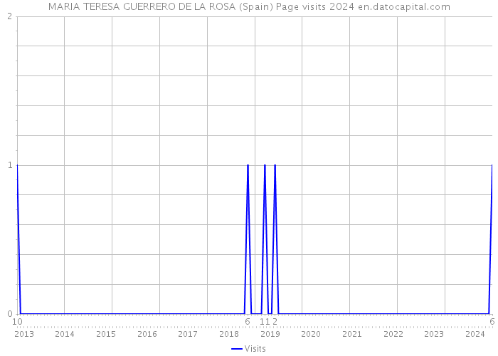 MARIA TERESA GUERRERO DE LA ROSA (Spain) Page visits 2024 