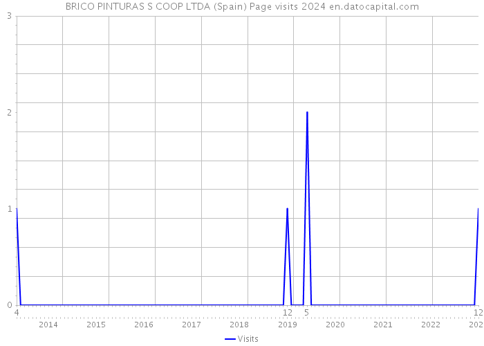 BRICO PINTURAS S COOP LTDA (Spain) Page visits 2024 