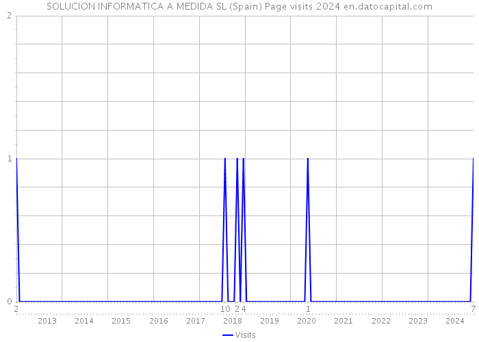 SOLUCION INFORMATICA A MEDIDA SL (Spain) Page visits 2024 