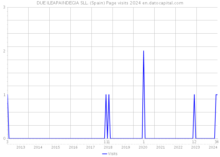 DUE ILEAPAINDEGIA SLL. (Spain) Page visits 2024 