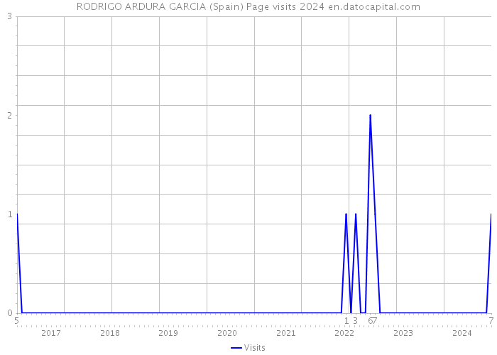 RODRIGO ARDURA GARCIA (Spain) Page visits 2024 