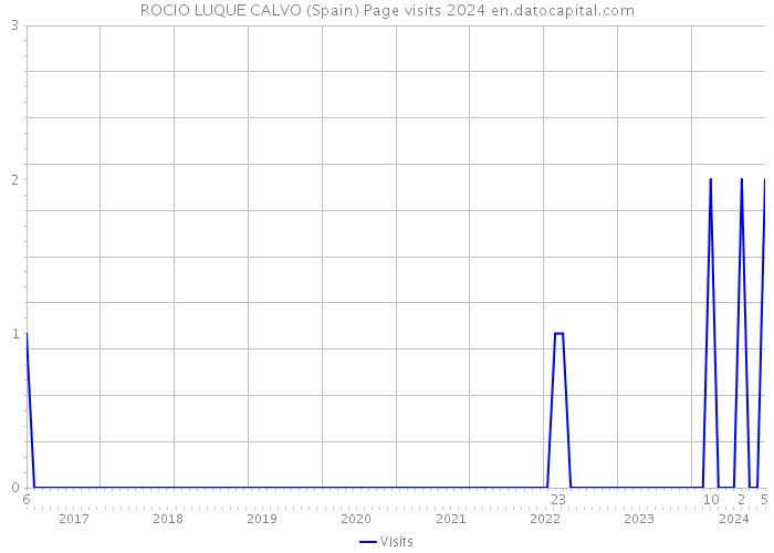 ROCIO LUQUE CALVO (Spain) Page visits 2024 