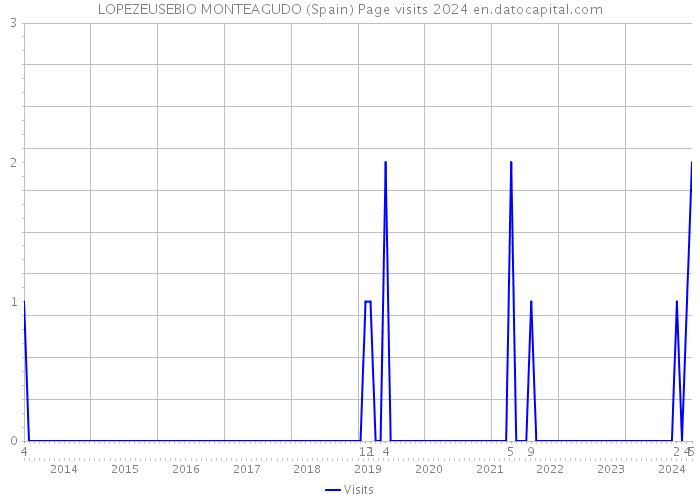 LOPEZEUSEBIO MONTEAGUDO (Spain) Page visits 2024 