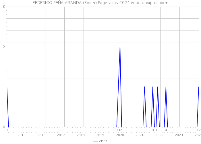 FEDERICO PEÑA ARANDA (Spain) Page visits 2024 