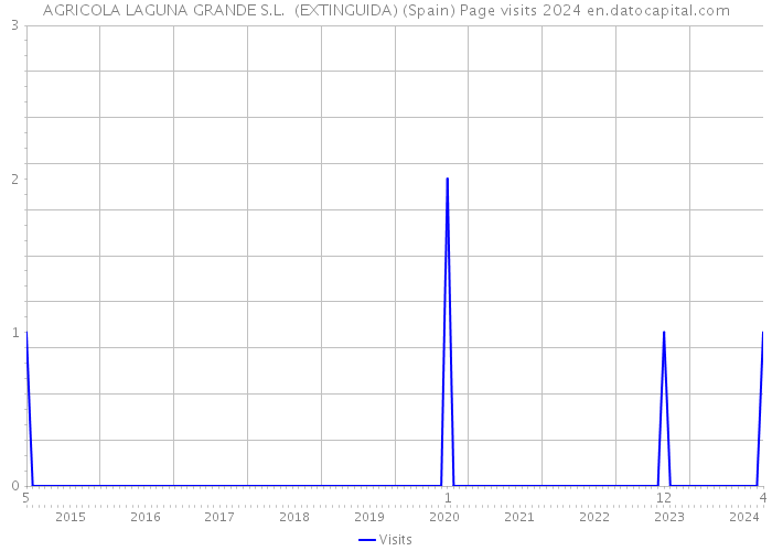AGRICOLA LAGUNA GRANDE S.L. (EXTINGUIDA) (Spain) Page visits 2024 