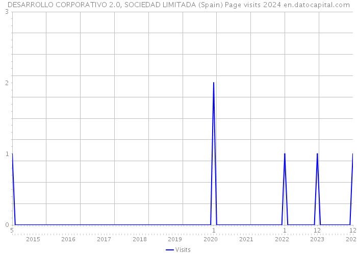 DESARROLLO CORPORATIVO 2.0, SOCIEDAD LIMITADA (Spain) Page visits 2024 